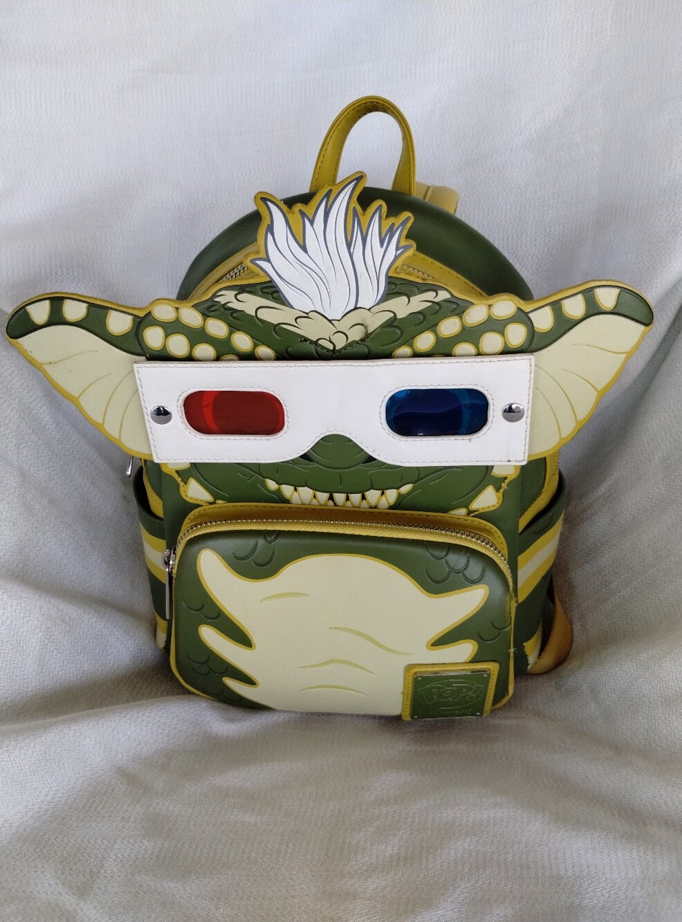 Loungefly Funko Pop Gremlins Stripe Glow In The Dark Backpack with 3D Glasses